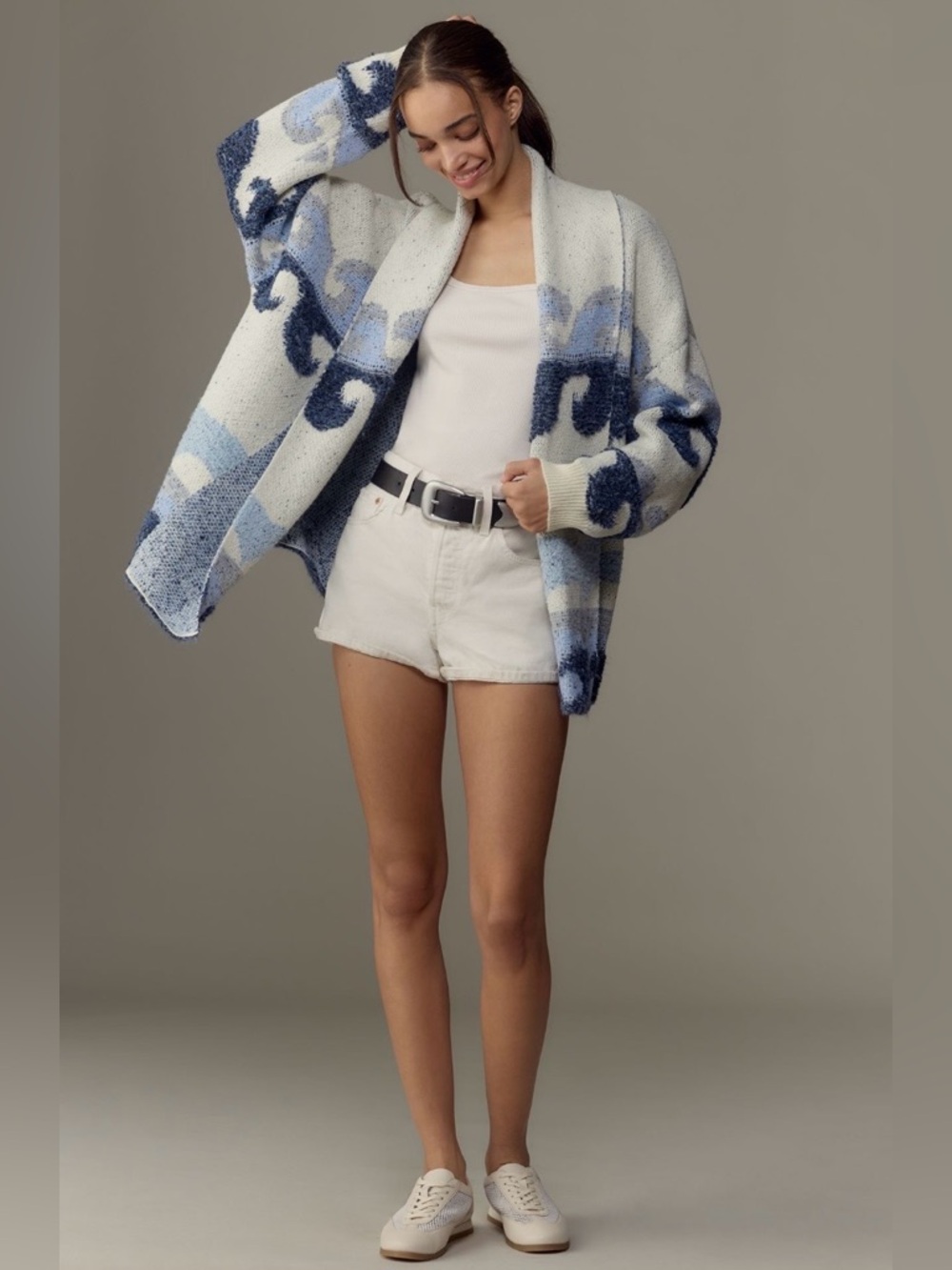 by Anthropologie Wave Cardigan Sweater